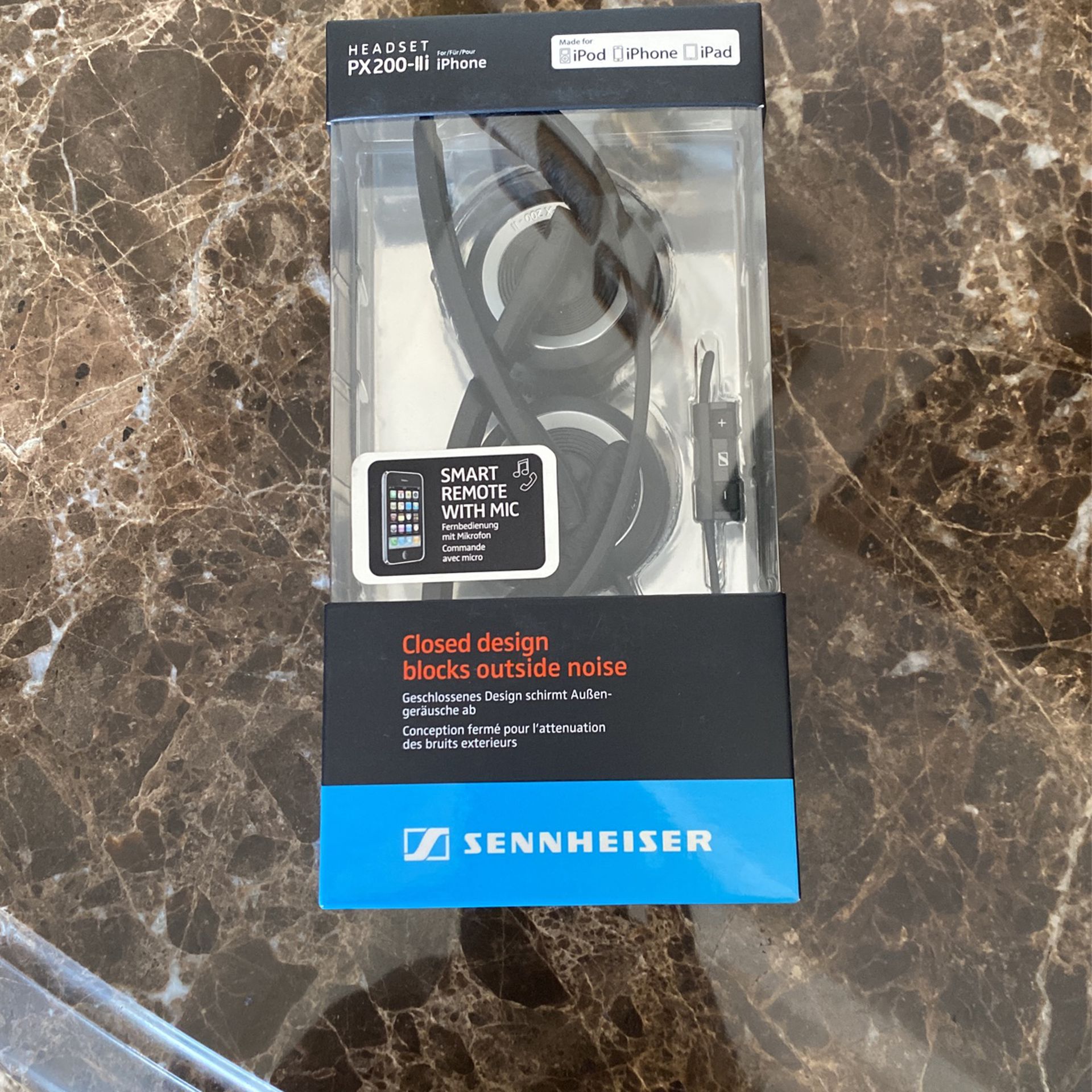 Sennheiser PX 200-II On-Ear Stereo Headphones Black Closed Stereo