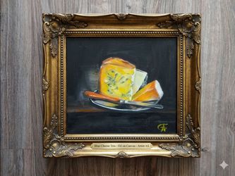 Oil painting, still life, on canvas 10×10