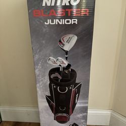 Brand New Unopened Nitro Golf Blaster Junior 6 Pcs Golf  Set Black/Red