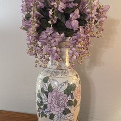 Vintage Rose  23" Vase plus Floral (33" total height)