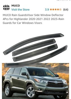 4pieces MUCO RAIN GUARD VISOR FOR SIDE WINDOW