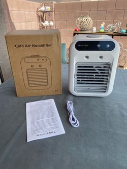 New Portable Personal White Tabletop AC Cool Mist Cold Air Humidifier