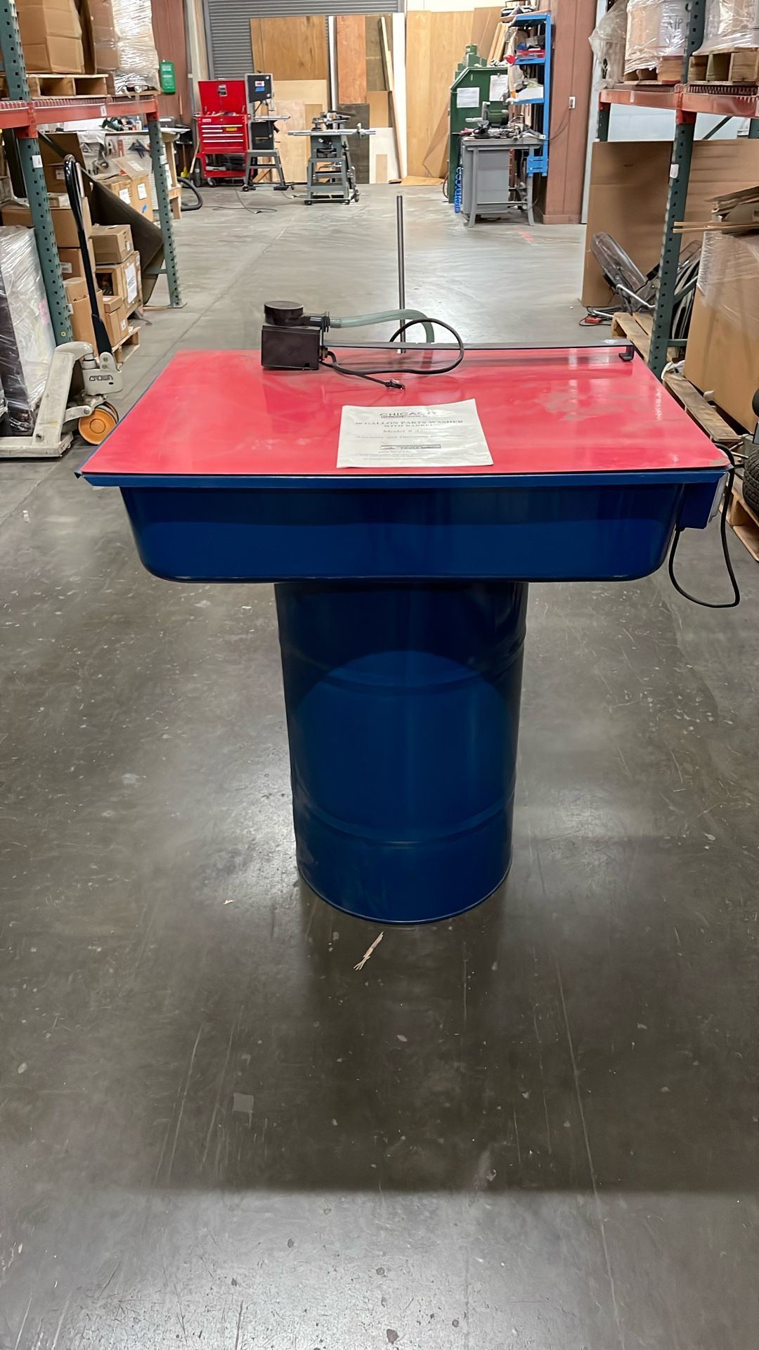 Parts Washer With Barrel