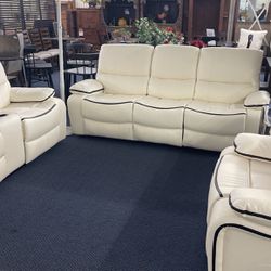 3pieces Sofa, Love Seat And Chair Recliner Set