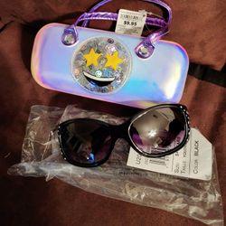 GIRLS SUNGLASSES AND CASE SET