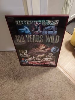 PICTURE OF PITTSBURGH ZOO  100 YEARS WILD ,SIZE 24X18.$25.00