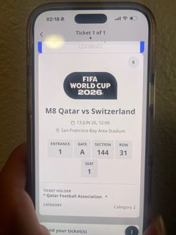 FIFA World Cup Ticket - Qatar vs Switzerland