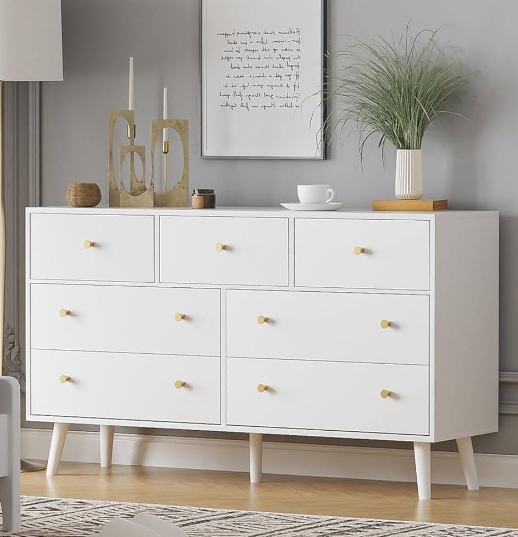 white dresser