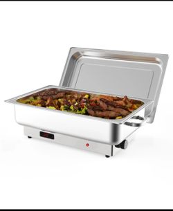 New Other Garvee 15QT (1 Full Pan) Electric Chafing Dish With Temperature Control, Stainless Steel Servers/Warmers For Buffet/Catering
