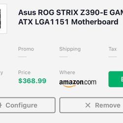 Asus Rog Strix Z390-E Motherboard