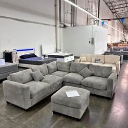Sectional Sofa With Ottoman