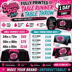 Custom table runners