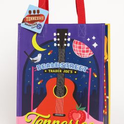 Trader Joe’s Tennessee Collection Tote Bag Beale Street Volunteer State Reusable
