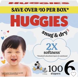 Huggies Size 6 100 Diapers 