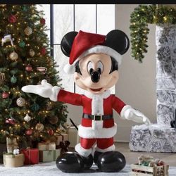 DISNEY 4 FT Animated Holiday 🎄Santa Mickey Mouse  NEW 2023  SOLD OUT!! Brand new in box  $500
