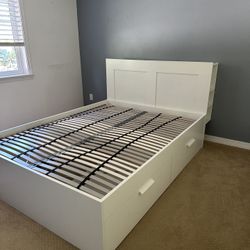 IKEA Queen Bed Frame with Storage