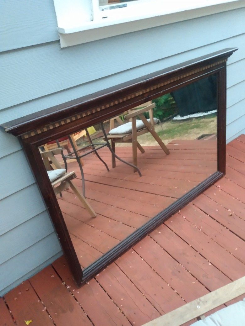 Large Ethan Allen Mirror Antiqued Old Tavern Pine Dresser / Wall / Mantle Mirror 12-5000 212 Finish
