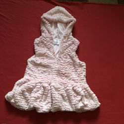 Forever Me Girls Hooded Fur Vest Size 8