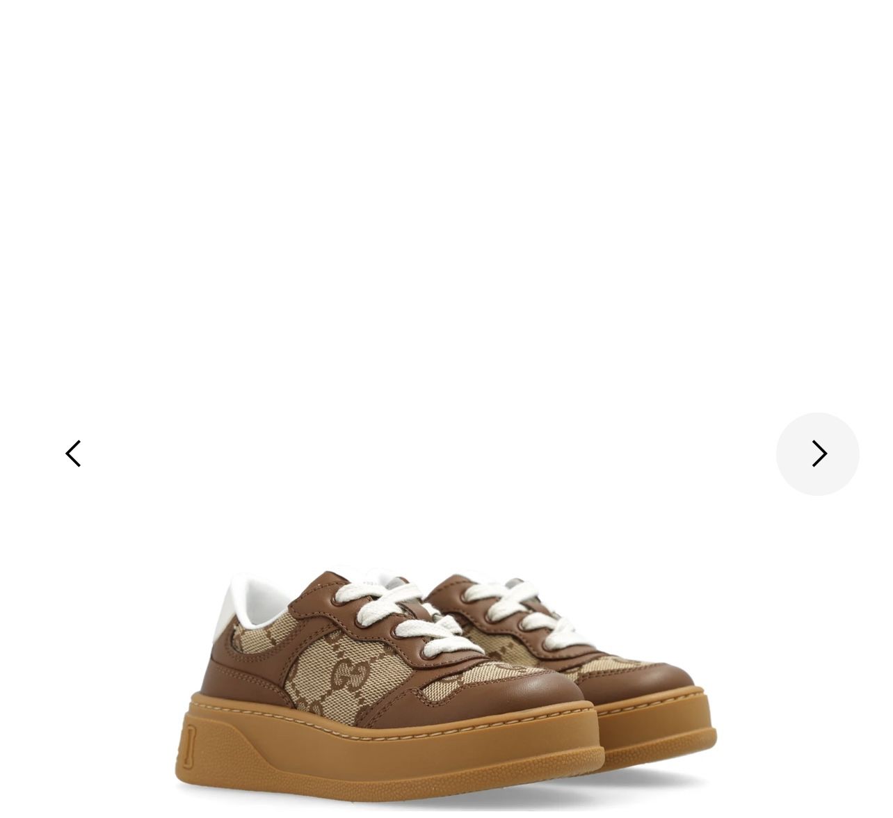 Gucci Kids GG Supreme Lace-Up Sneakers