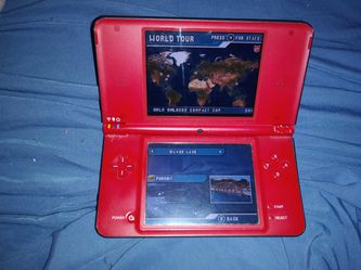 Nintendo DSi Red handled console tested and works red rare With Super Mario  Bros