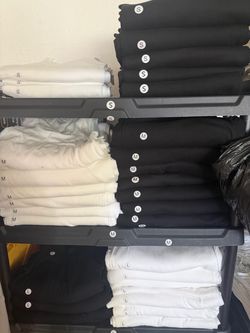 Blank T-Shirts Bulk Lot Black and White