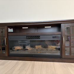 Tv Console With Electric Fireplace