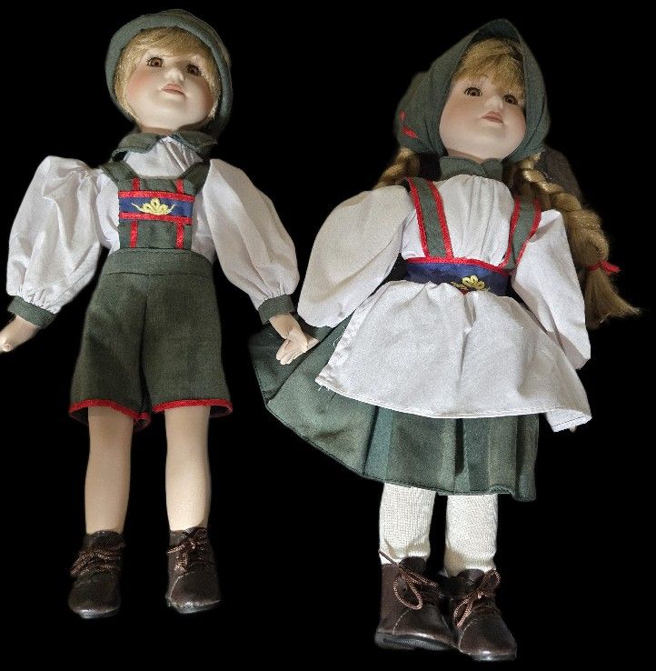 House of Lloyd -- Private Collection 1994 porcelain dolls.