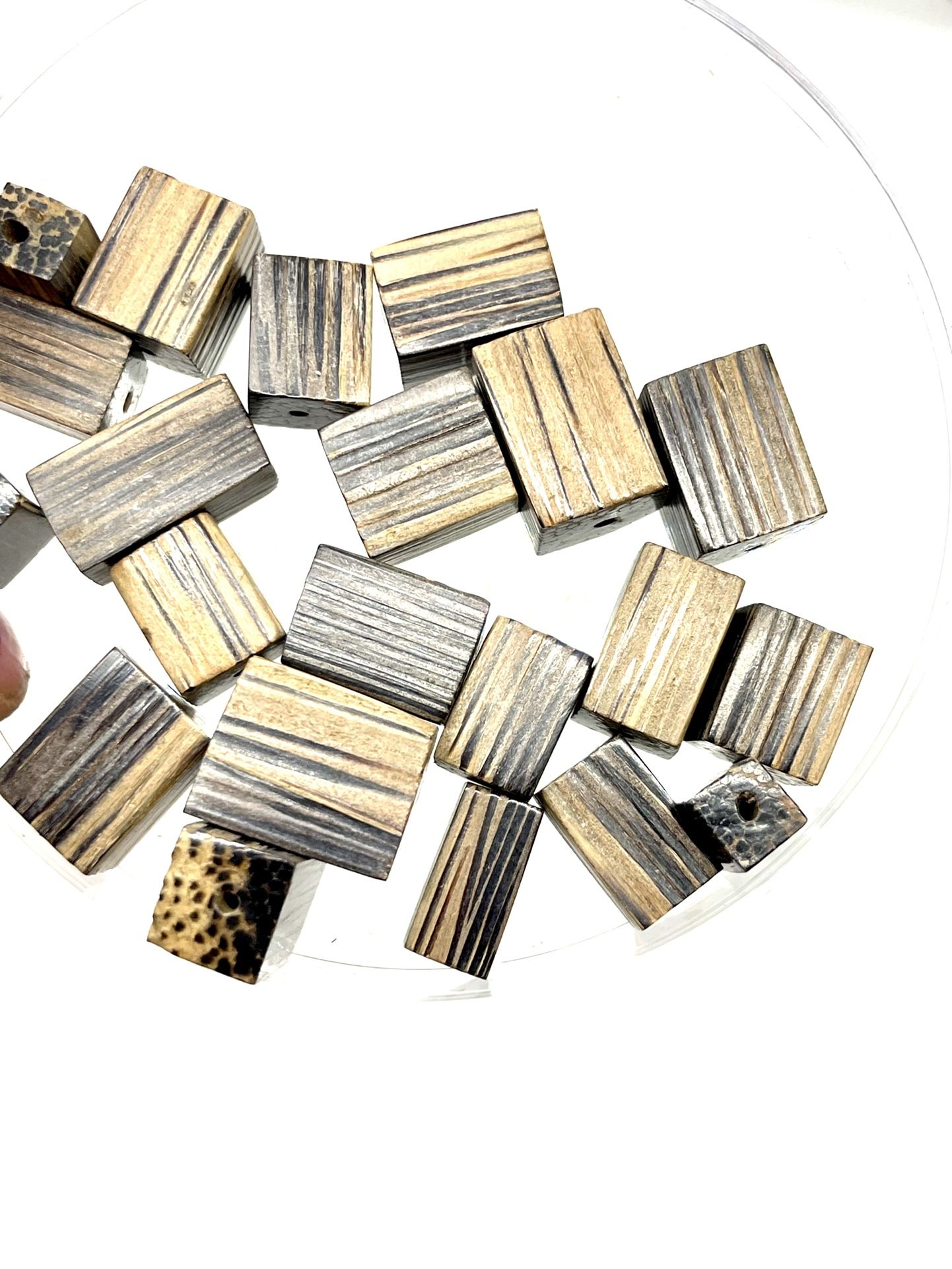 Lot Of 21 Wooden Beads