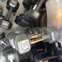 Dumbbells 5lbs-30lbs.       $1.25lb
