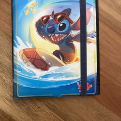 Lorcana TCG Carefree Surfer Stitch Portfolio Binder