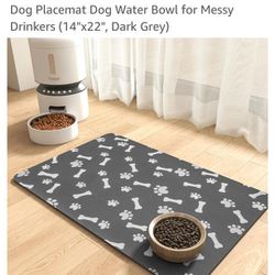 Pet Feeding Mat-Absorbent Dog Food Mat-Dog Mat for Food and Water-No Stains
