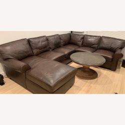 Leather Arhaus Brentwood 3 Piece Sectional Sofa Couch