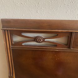 1965 Dixie Furniture Bed Frame Vintage Mid Century Modern Wood Frame