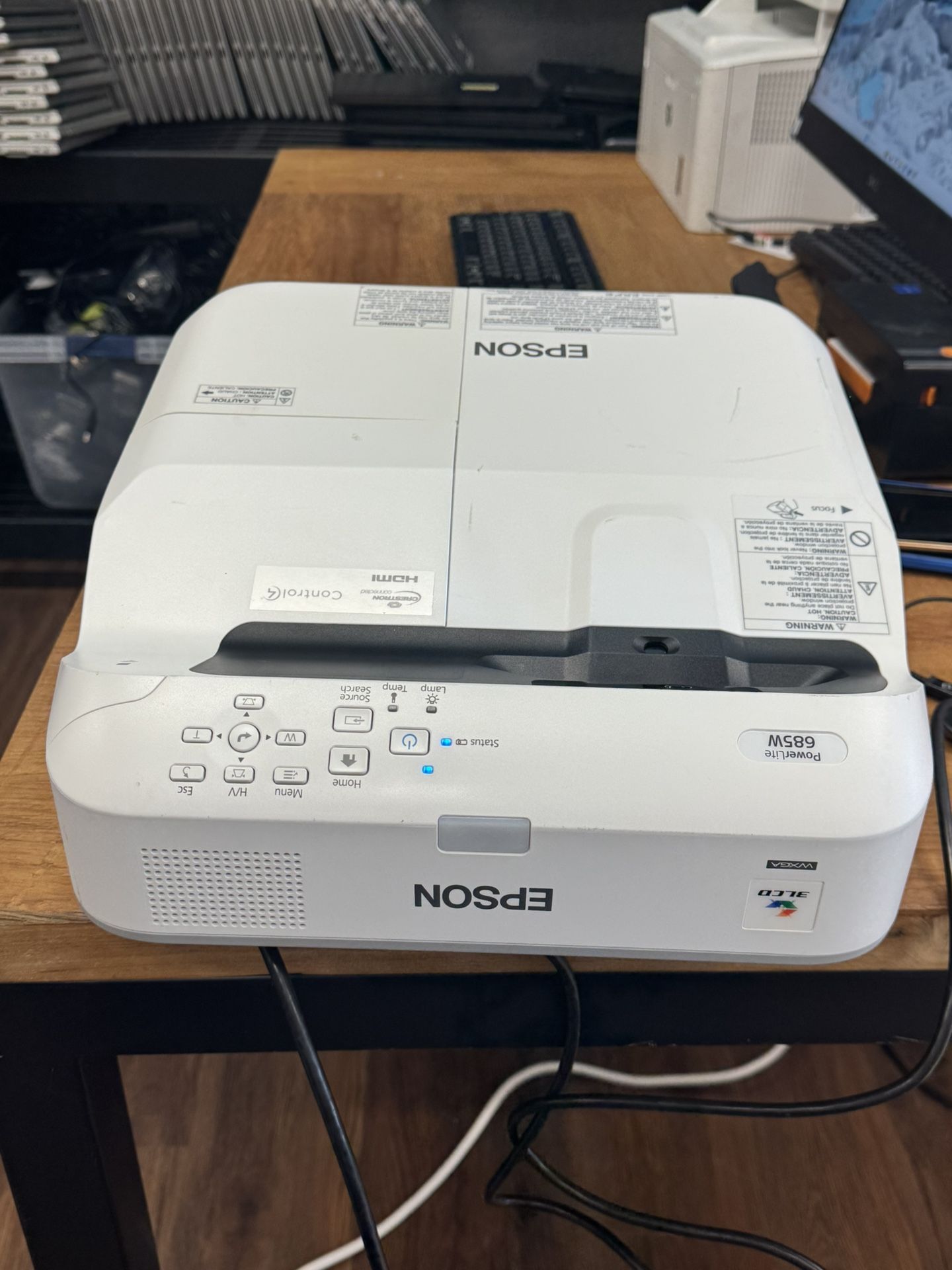 Epson PowerLite 658W, no remote , comes with power and HDMI cables ,$150 each, multiple available