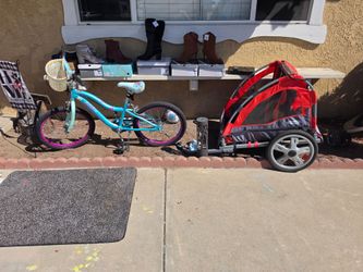 Bike cart, girls bike, stroller