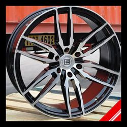 Brand New 22" TL ENC107 6x135 Black Machine Wheels