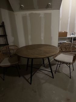 Table two chairs