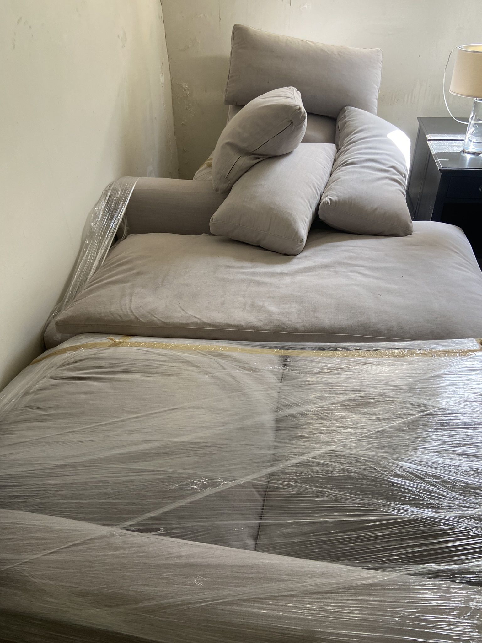 Large Sectional Couch Gray