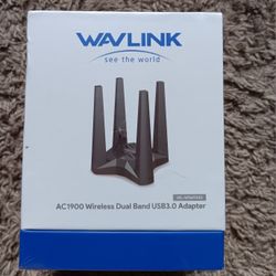 Wavelink USB 3.O wi-fi adapter for PC, AC 1900mbps Dual Band 2.4G/5G , 4×3dBi High Gain Antennas 