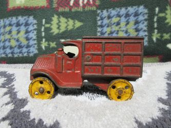 WALKER STEWART 1920s cast iron antique Mack box truck car cab