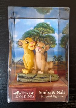 DISNEY THE LION KING SIMBA & NALA COLLECTIBLE FIGURINE