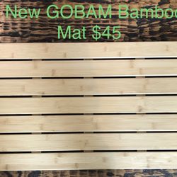 Brand New Bamboo Bath Mat; Paige; Condition As Shown