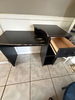 Black desk