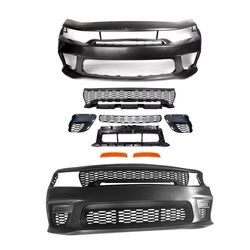 Front Bumper Kit with Side Mark For 2015-2023 Dodge Charger No-Wide Body Style