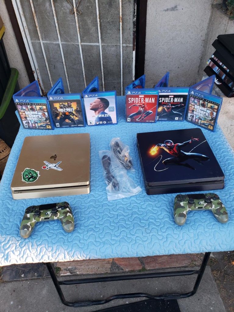 1 Controller with 3 Games out 100 disc Games, with 0 Roaches 0 Issues Playstation 4 Slim 1TB PS4 1,000GB, $230! OR 500GB $200! Combo Is Already Cheap.
