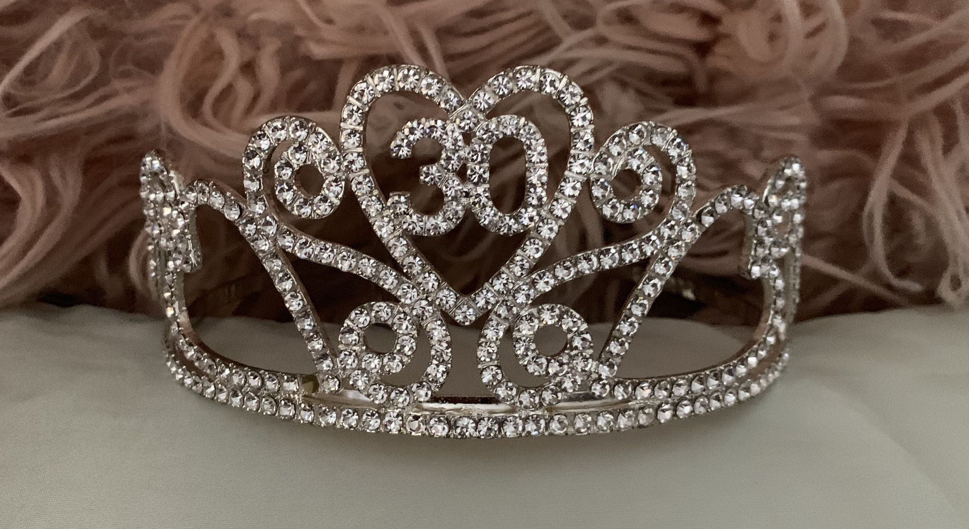 30th Birthday/Anniversary Bling Crown
