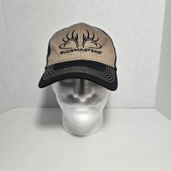 Buckmasters Deer Black/Brown Napa “Know How” Logo Hat/Cap