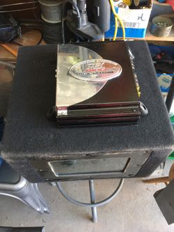 MTX thunder 4250 D car amplifier & Alumapro subwoofer