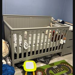 Baby Crib With Changing Station