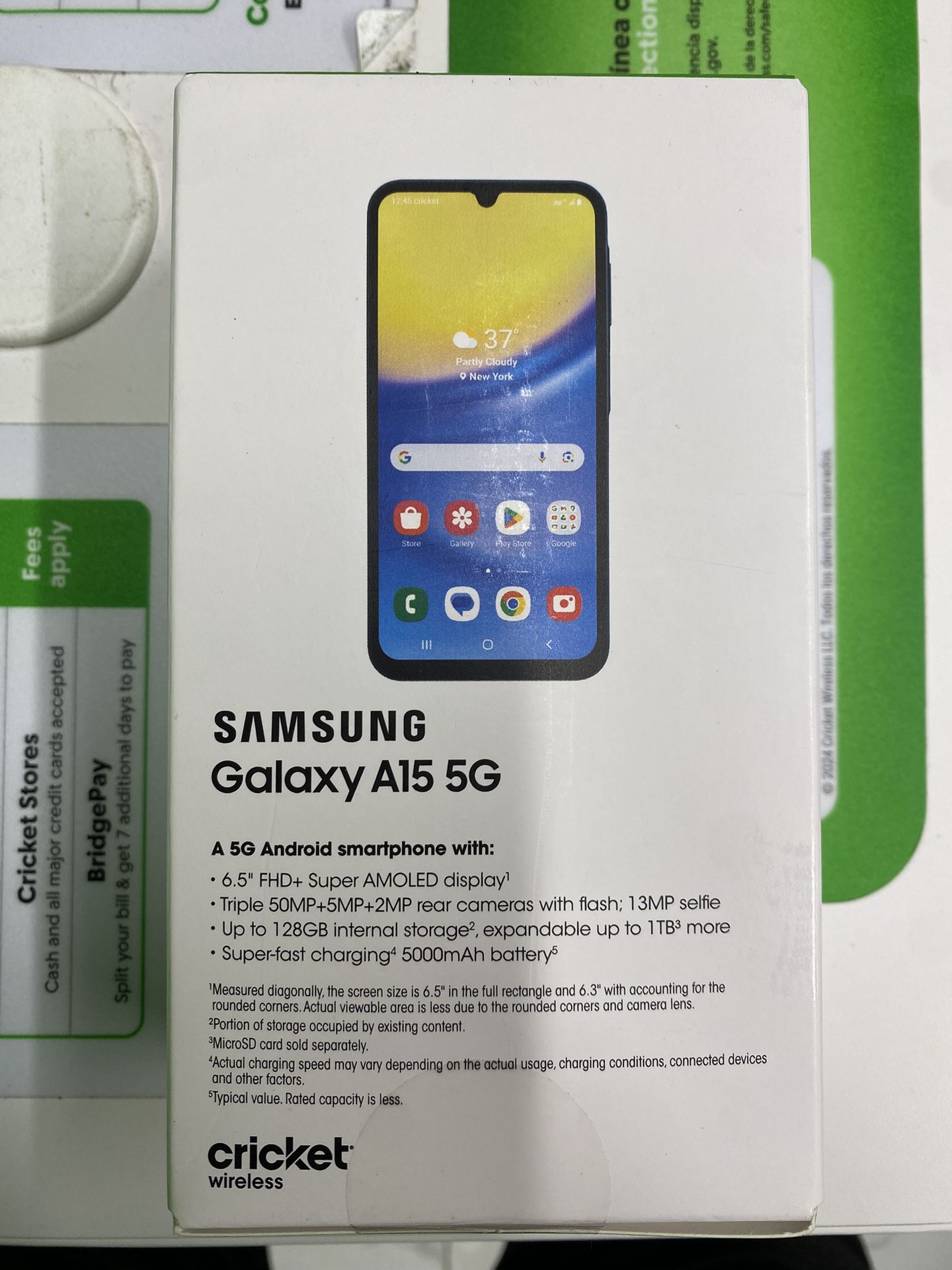 ONLY $161.99 SAMSUNG GALAXY A15 5G (128 GB) BLACK